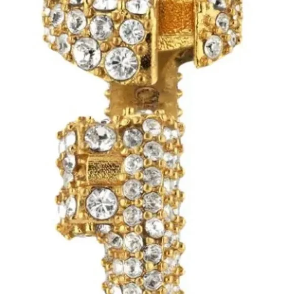 GUCCI ππ Gold Crystal Embellishment Double G Ring - Size 6/7 NWT - Picture 9 of 11